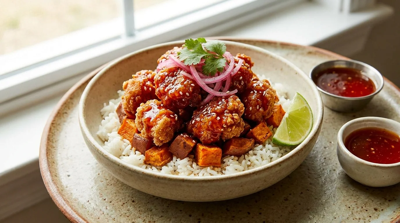 hot honey chicken bowl