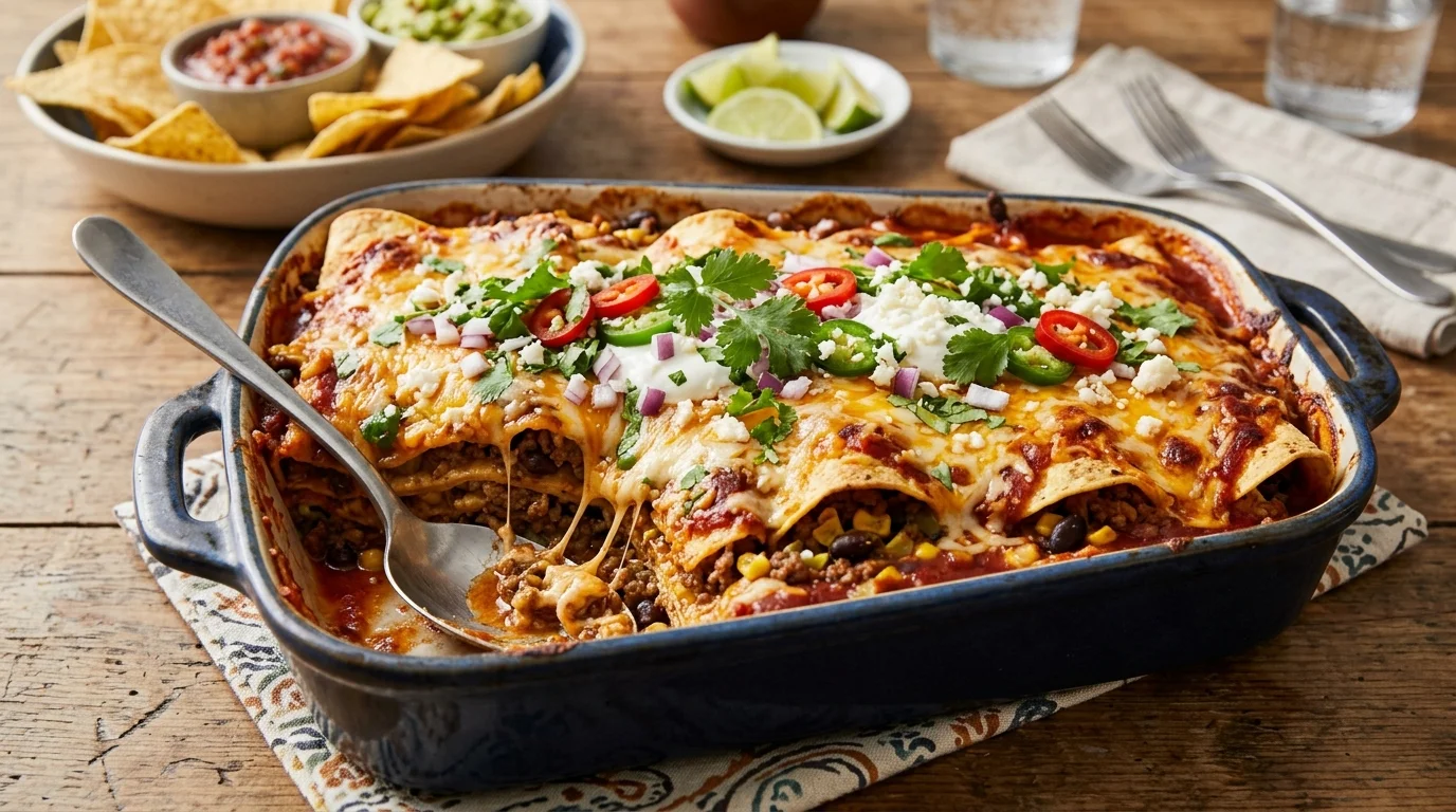 Beef Enchilada Casserole